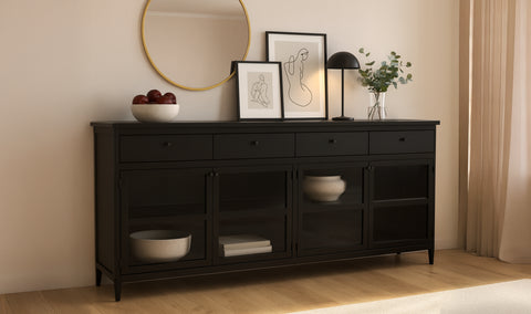 Henry Metal Sideboard Black