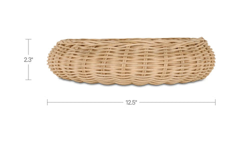 Harding Wicker Bowl Natural