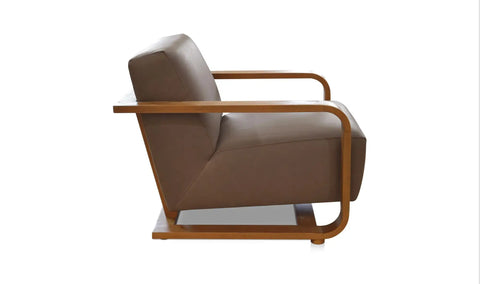 Eckersley Lounge Chair Cool Brown Leather