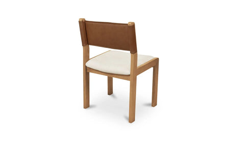 Carol Dining Chair Tan Leather Set of Two