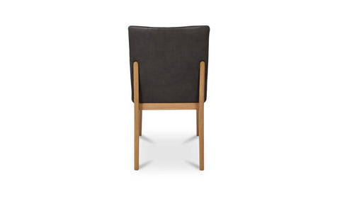 Demi Dining Chair Brown Leather-Set of Two