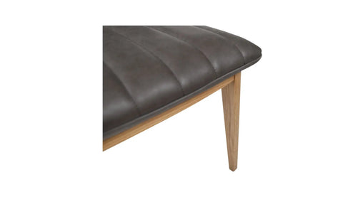 Demi Dining Chair Brown Leather-Set of Two