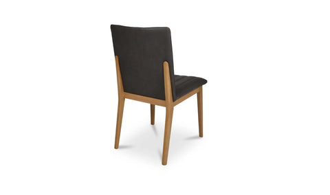 Demi Dining Chair Brown Leather-Set of Two