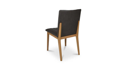 Demi Dining Chair Brown Leather-Set of Two