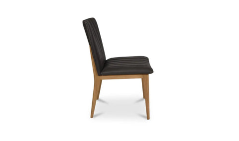 Demi Dining Chair Brown Leather-Set of Two