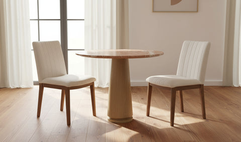 Demi Dining Chair Cream-Set of Two