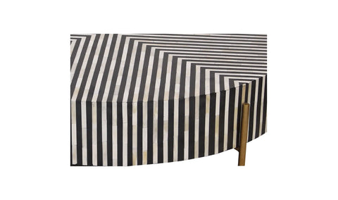 Chameau Medium Coffee Table Black and White