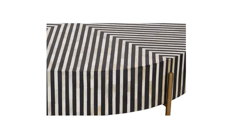 Chameau Large Coffee Table Black and White