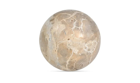 Odessa Sphere Tabletop Accent Tendu Beige Marble