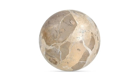 Odessa Sphere Tabletop Accent Tendu Beige Marble