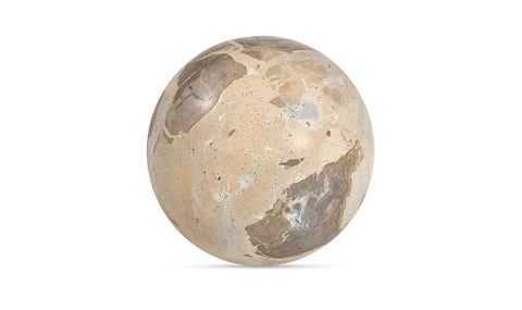 Odessa Sphere Tabletop Accent Tendu Beige Marble