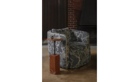 Caro Side Table Rosso Alicante Marble