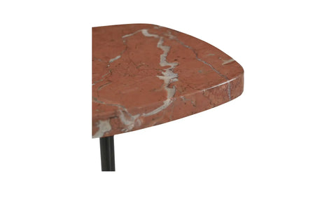 Caro Side Table Rosso Alicante Marble