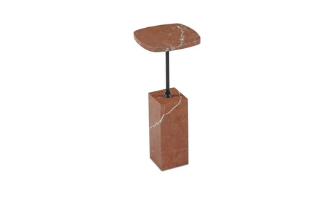 Caro Side Table Rosso Alicante Marble