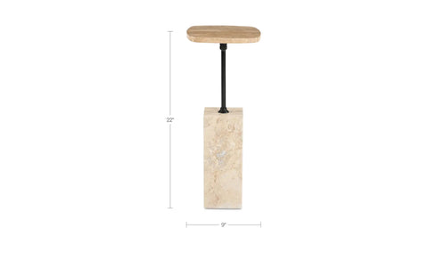 Caro Side Table Travertine
