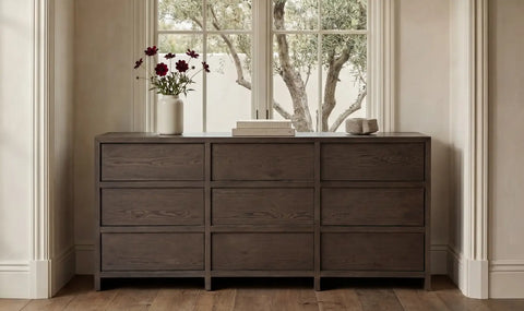 Jenson 9 Drawer Dresser Brown