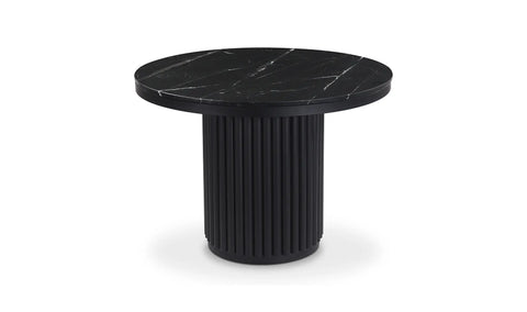 Tower Dining Table Black Marble