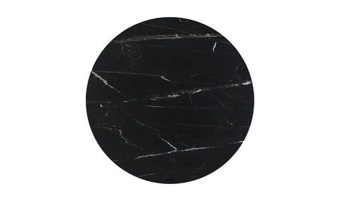 Tower Dining Table Black Marble