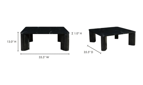 Segment Coffee Table Jetty Black