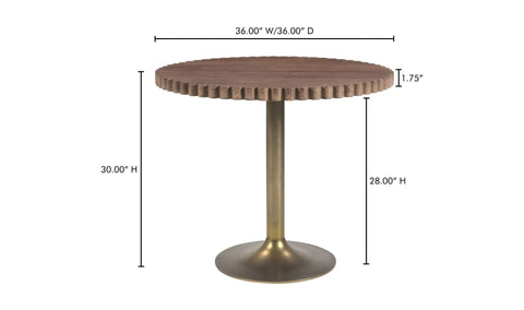 Nomi Cafe Table Brown