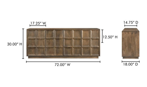 Bowen Sideboard Deep Brown