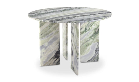 Celia Round Dining Table Green Onyx Marble