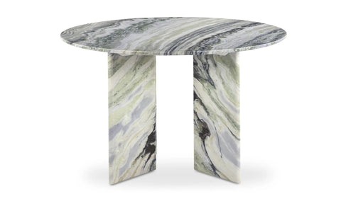 Celia Round Dining Table Green Onyx Marble