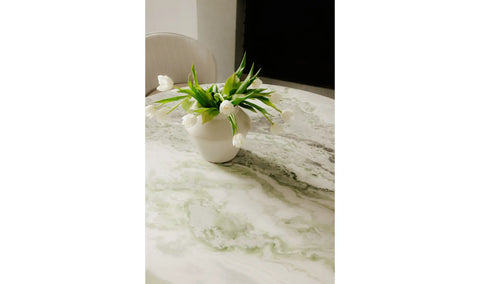 Evelyn Dining Table Onyx Marble