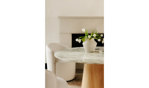 Evelyn Dining Table Onyx Marble