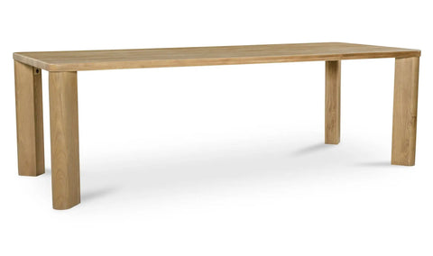 Segment Dining Table Wood Large Heritage Brown