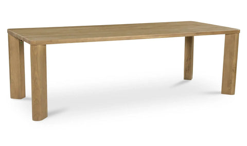 Segment Dining Table Wood Large Heritage Brown