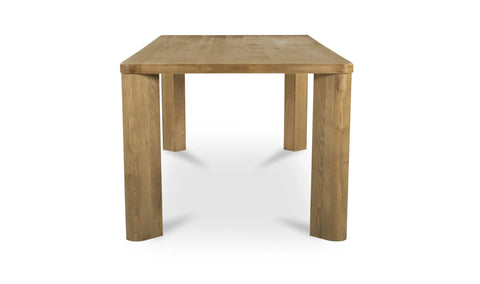 Segment Dining Table Wood Large Heritage Brown