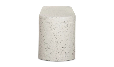 Lyon Outdoor Bench White Terrazzo