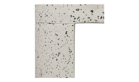 Lyon Outdoor Bench White Terrazzo