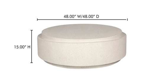 Cosmo Outdoor Coffee Table Off White