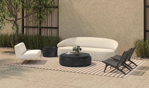 Cosmo Outdoor Accent Table Black