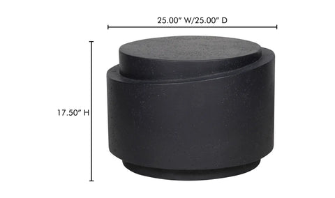 Cosmo Outdoor Accent Table Black