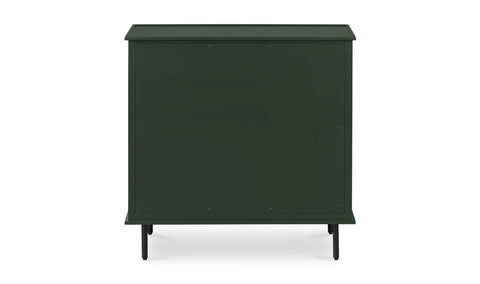 Reagan 3 Drawer Nightstand Deep Green