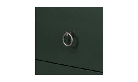 Reagan 3 Drawer Nightstand Deep Green