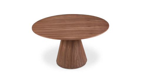 Otago Round 54In Dining Table Walnut Brown