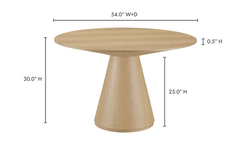 Otago Round 54In Dining Table