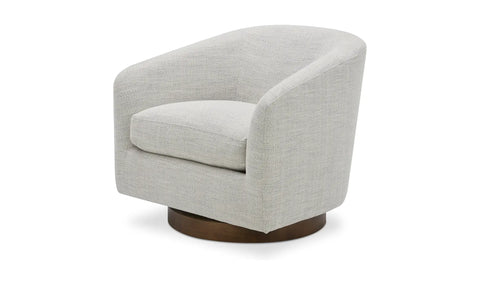Oscy Swivel Chair Splashed White