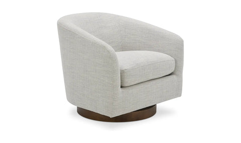 Oscy Swivel Chair Splashed White