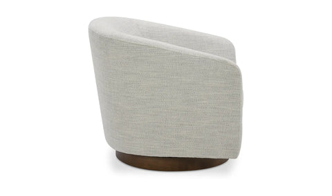 Oscy Swivel Chair Splashed White