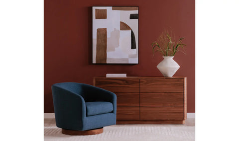 Oscy Swivel Chair Dark Atlantic