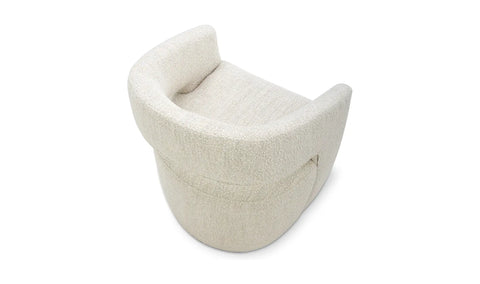 Barrow Rolling Dining Chair White Mist