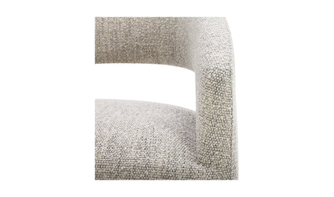 Barrow Rolling Dining Chair Grey Storm
