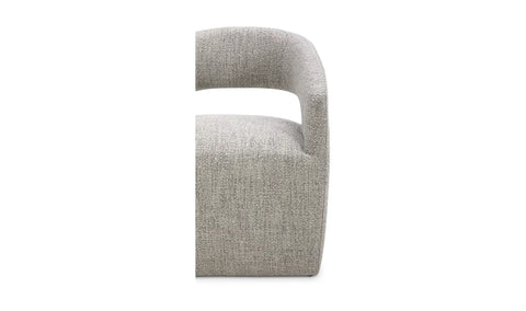 Barrow Rolling Dining Chair Grey Storm