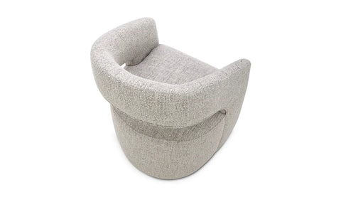 Barrow Rolling Dining Chair Grey Storm