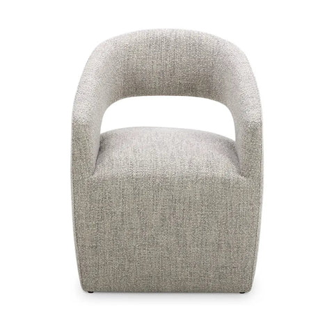 Barrow Rolling Dining Chair Grey Storm